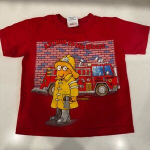 Vintage Arthur Kids Red T-Shirt size 5-6